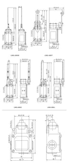 LXK3-20 Limit Switch 10A Rotary Reset Momentary Adjustable Roller Mini Electrical Power Travel Switches NO NC