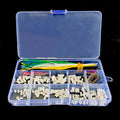 JST 1.25mm Pitch Pre-Crimped Silicone Wire Kit | 28AWG Soft Cable Male/Female Connector | 2-10 Pin DIY Electronic Harness