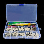 JST 1.25mm Pitch Pre-Crimped Silicone Wire Kit | 28AWG Soft Cable Male/Female Connector | 2-10 Pin DIY Electronic Harness