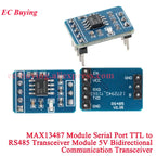 10Pcs/1pc MAX3485 MAX485 SP3485 Unidirectional MAX13487 Bidirectional Module TTL to RS485 Communication Transceiver 3.3V 5V