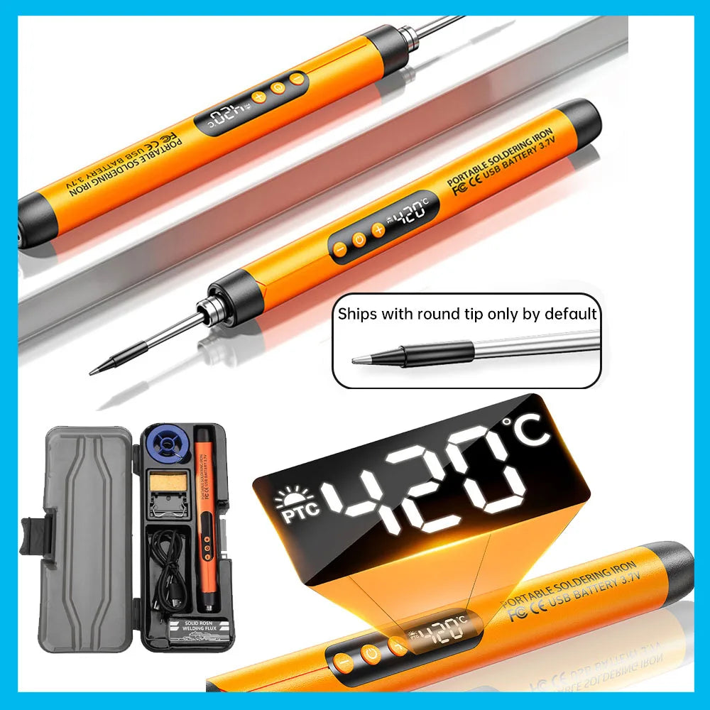 Electric Soldering Iron Set USB Wireless Digital Display Mini Soldering Iron Type C Interface Repair Welding Tools NEW 2026