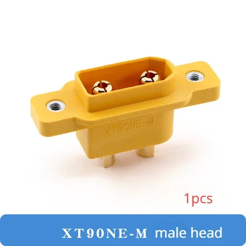 XT90NE-M with Fixed Base Male/Female Plug Charging Port XT90 Electric Vehicle Lithium Battery ESC Model Aircraft Connector
