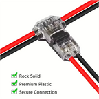 5/10/15/20pcs Low Voltage Universal Compact Wire T Tap Connectors Toolless Wire Connectors Quick Splice Wire Wiring Connecto