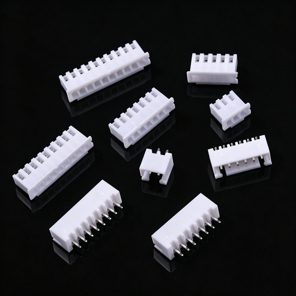 50Pcs JST XH2.54 2/3/4/5 Pin Terminals Plastic Shell Male Plug + Female Socket Wire Connector XH 2.54 2P 3P 4P 5P 6P 7P 8P9P 10P