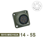 5015 MS3102A MS3106A MS3108A Circular Connectors 14S-2 14S-5 14S-6 MIL STD Plug&Socket MIL-C Military Specification Connector