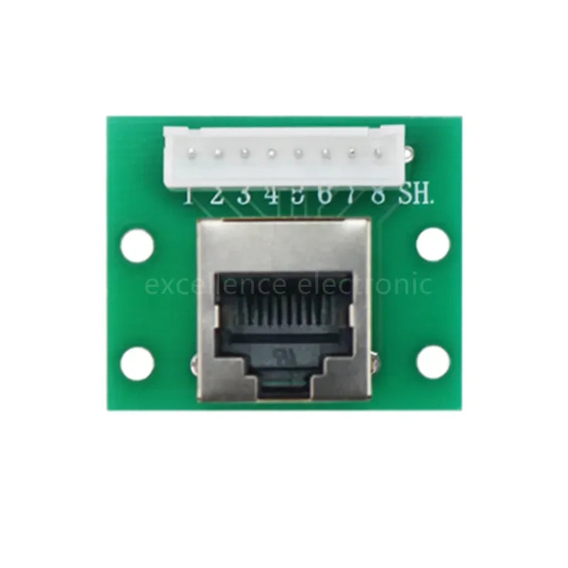 1pc RJ45 Adapter Board To XH2.54 Modular Ethernet Connector Network Interface + Breakout Board + Pin Header Connector