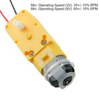 1/5/10 PCS TT Gear Motor 3-6V 200RPM Dual Shaft 1:48 Ratio with 2.54mm Wires for Arduino DIY Smart Car Robot RC STEM Projects
