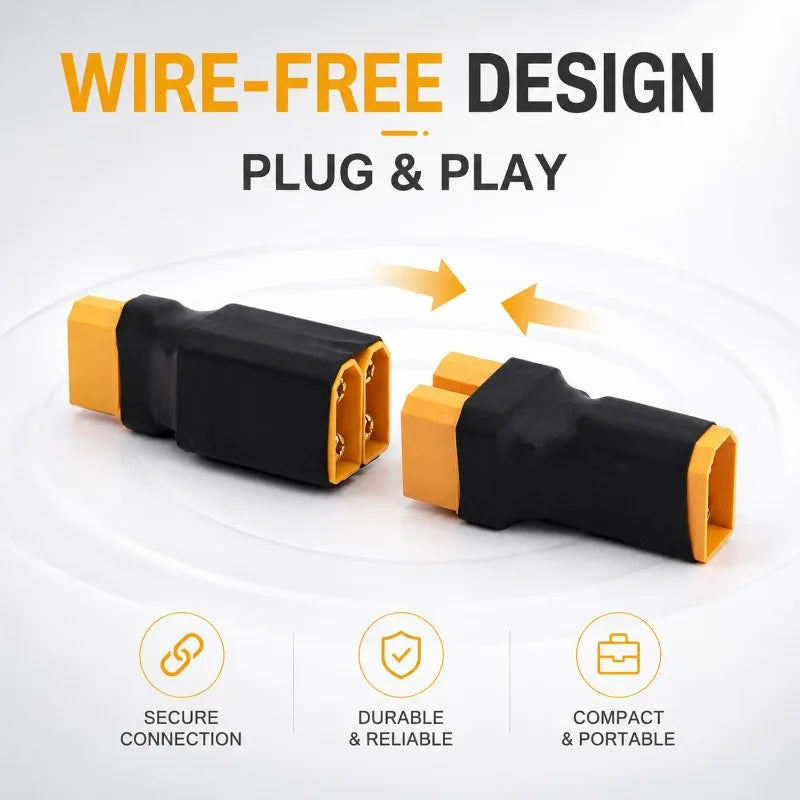 XT60/XT90 Male Female Parallel Plug Adapter Converter Connector Cable Lipo Battery Harness Series Plug Wiring Replacement Part