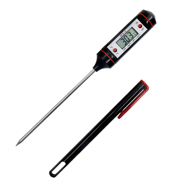 Probe Type Food Thermometer Kitchen Digital Thermometer For Meat Milk Cooking Food BBQ TP300 Electronic Temperature Gauge Tool