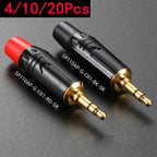 4/10/20PCS cable small three-core plug 3.5mm male Jack plug headphone  stereo/mono wire diameter