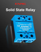 ENMG Single Phase Solid State Relay 12-24VDC Control AC Small SSR Non-Contact Contactor SO9496 Flame Retardant Optical Isolation