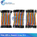 40PIN Dupont Line Male To Male Female To Female Male To Female Jumper Wire Cable 10cm 15cm 20cm 30cm 40cm for Arduino DIY KIT