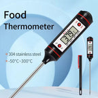 Digital Waterproof Meat Thermometer for Cooking Instant Read Food Thermometer for Grill BBQ with Accurate Temperature Display