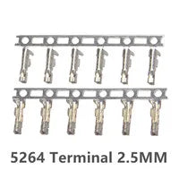 10/20sets Lot 5264 2.54 2.5mm Pitch Female Housing+Straight/curved needle+Terminal 2P~12Pin 5268 For PCB Wire To Board Connector