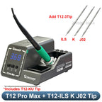 MECHANIC T12Pro Max T12 Soldering Station PID Control 160W High Power 4s Fast Heating Smart Sleep T12 Handle Welding Repair Tool