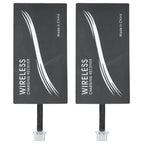 2PCS Universal Type‑C Wireless Charger Adapter Mobile Phone Sticker Charging Receiver