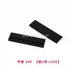 50pcs 2.54mm Dupont connector Male/Female Pin Way Cable Plug 2/3/4/5 Pin Electrical Pin Jumper Header Housing Wire Connector Kit