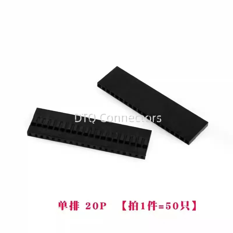 50pcs 2.54mm Dupont connector Male/Female Pin Way Cable Plug 2/3/4/5 Pin Electrical Pin Jumper Header Housing Wire Connector Kit