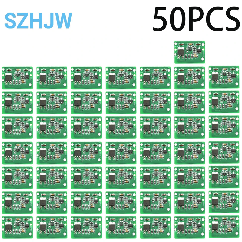 1-50PCS TTP223 Capacitive Touch Switch with Relay 6-20V 3A for Car LED Mirror Light Arduino Control
