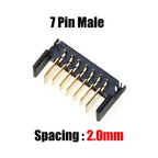Cltgxdd 10pcs Blade Battery Connector 2.0mm 2.5mm Pitch 4 5 6 7 8 9 10 Pin Plug Male Female Socket PCB Solder Header Receptacle