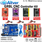 CNC Shield V3 GRBL Controller Kit for Arduino UNO with A4988 DRV8825 TMC2209 V2.0 Stepper Drivers and Limit Switches