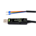 Industrial Grade USB to RS232/485 Serial Cable (C), 2m, Supports 3.3V/5V, Original FT232RNL Chip