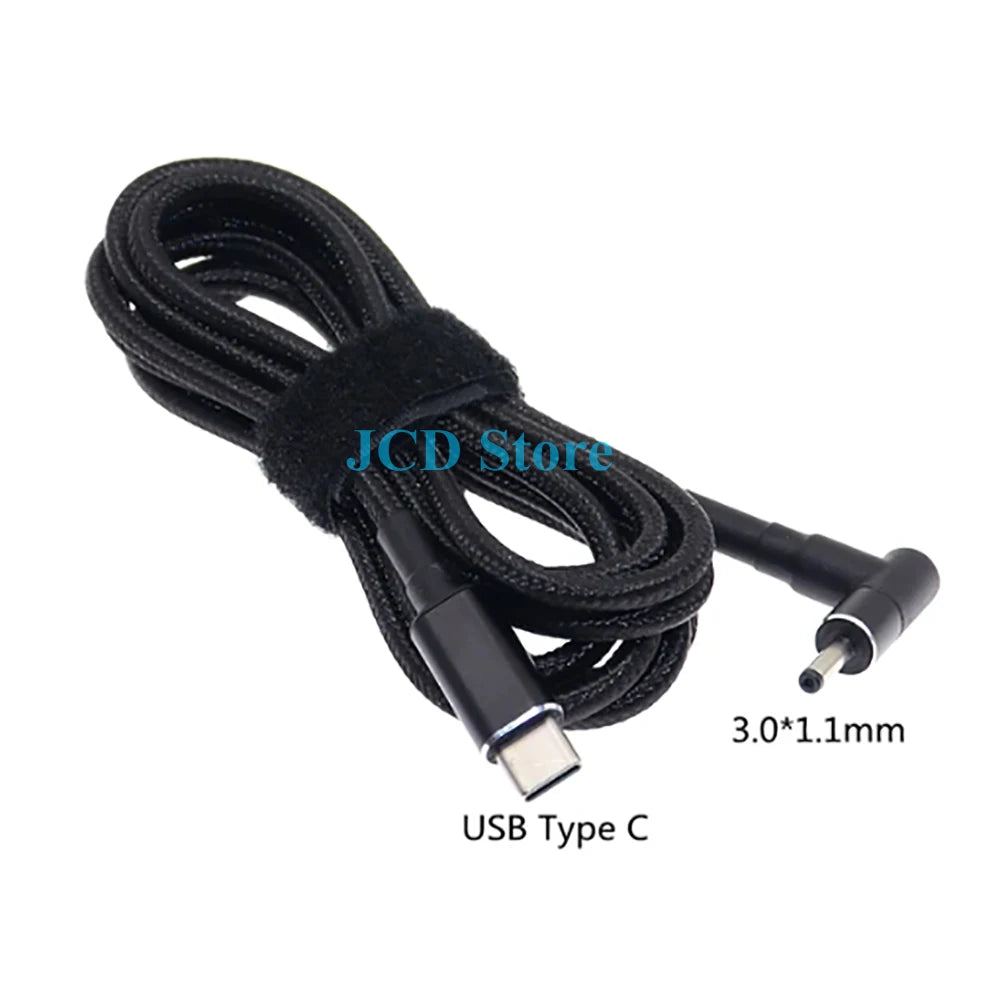 1PCS 100W 5A PD to DC 5.5*2.1 5.5*2.5 7.4*5.0 4.5*3.0 Decoy Trigger Adapter Cable TYPE-C PD Decoy Line Charging Notebook Charger