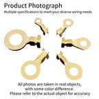 150Pcs M3/M4/M5/M6/M8/M10 Ring-Terminal Wire Quick Connector Terminal Brass Crimp Terminal Assorted Kit