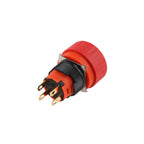 16mm Emergency STOP Mushroom Push Button Switch Plastic Self-locking 1NO1NC Knob Rotary Switch SPDT Red
