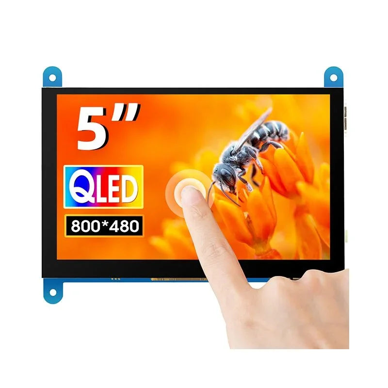 Hot Sale 5inch QLED Quantum Dot Display 800 x 480 Capacitive Touch Screen Support Various Systems with free shipping