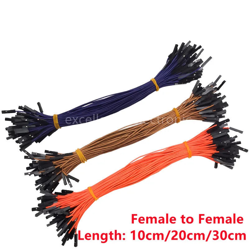10pcs 10/20/30cm 2.54mm Color Optional DIY Electronic Breadboard Dupont Cable for Arduino Male Female Dupont Jumper Wire