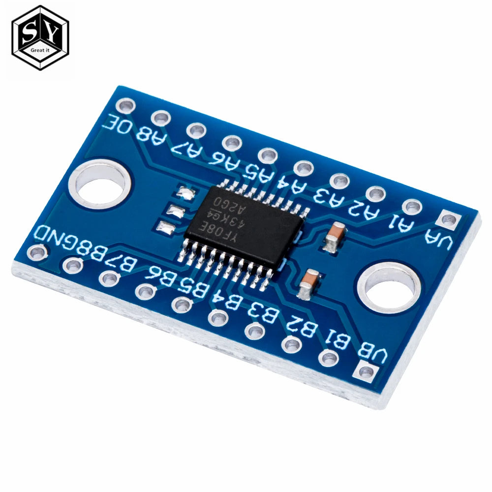 TXS0108E 8-Channel 1.4V-5.5V Bidirectional Logic Level Shifter with Auto-Direction Sensor 10Mbps High-Speed Voltage Converter