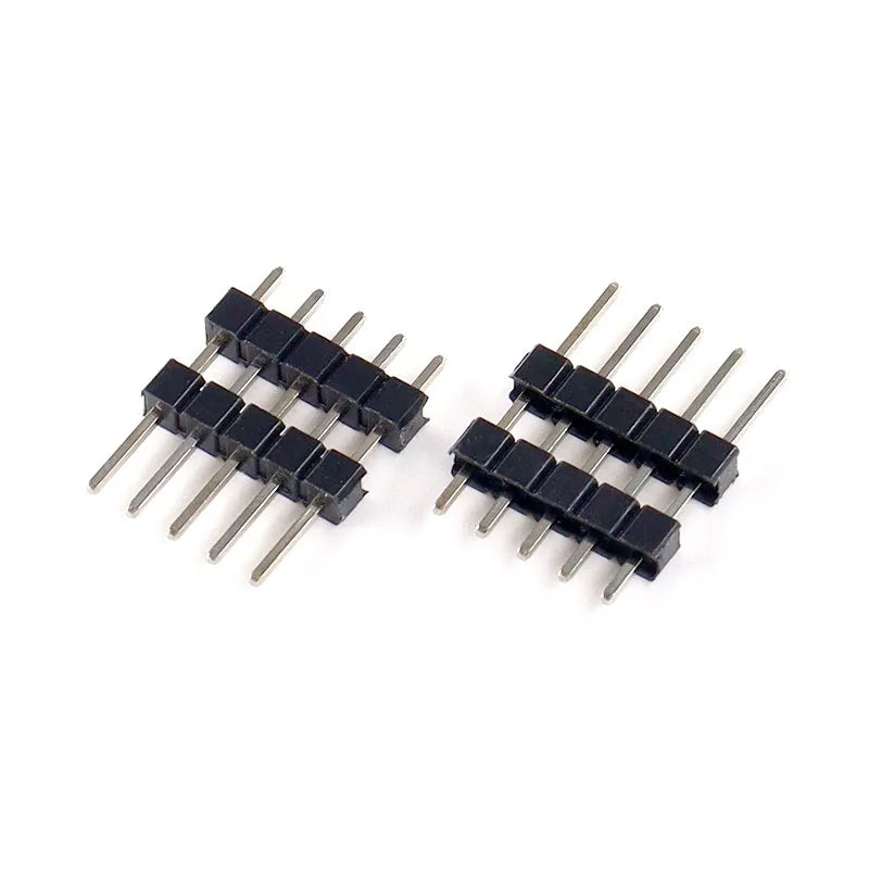 100pcs 2.54mm Pin Header 1X40P L11.4/15/17/19/21/23/25/30/35/40/50mm Straight Board Spacer Single Row Double Plastic Male