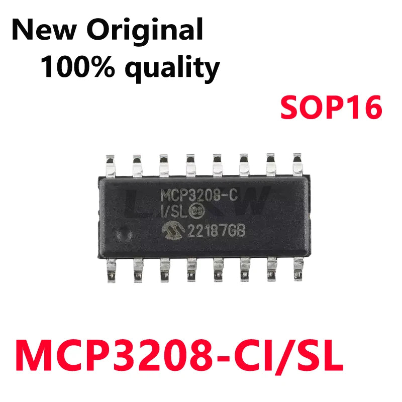 1-5/PCS New MCP3208-CI/SL MCP3208-C SOP16 Original Digital-to-Analog Converter Chip In Stock