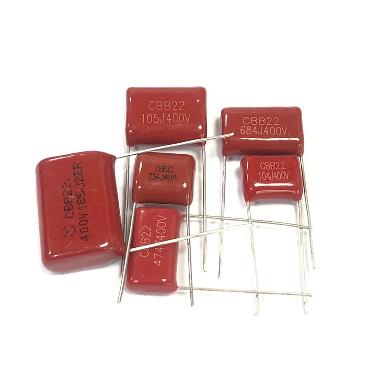 5pcs CBB Polypropylene Film Capacitor 400v225J P20mm P25mm 400v 2.2UF CBB22 225J400v