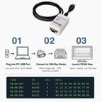 PCAN-USb Compatible with Original Peak Model Ipeh-002022/002021 PCAN Peak USB to CAN Bus Analyzer Tool CAN Bus Adapter PCAN-View