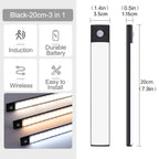 Under Cabinet Lights LED Motion Sensor Night Light Thin Rechargeable Dimmable Lamps Kitchen Cabinet Bedroom Wardrobe Lighting