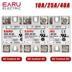 1Pcs Solid State Relay Single Phase SSR-10DA SSR-25DA SSR-40DA SSR-40AA SSR-40DD SSR 10/25/40A DD DA AA for Temperature Control