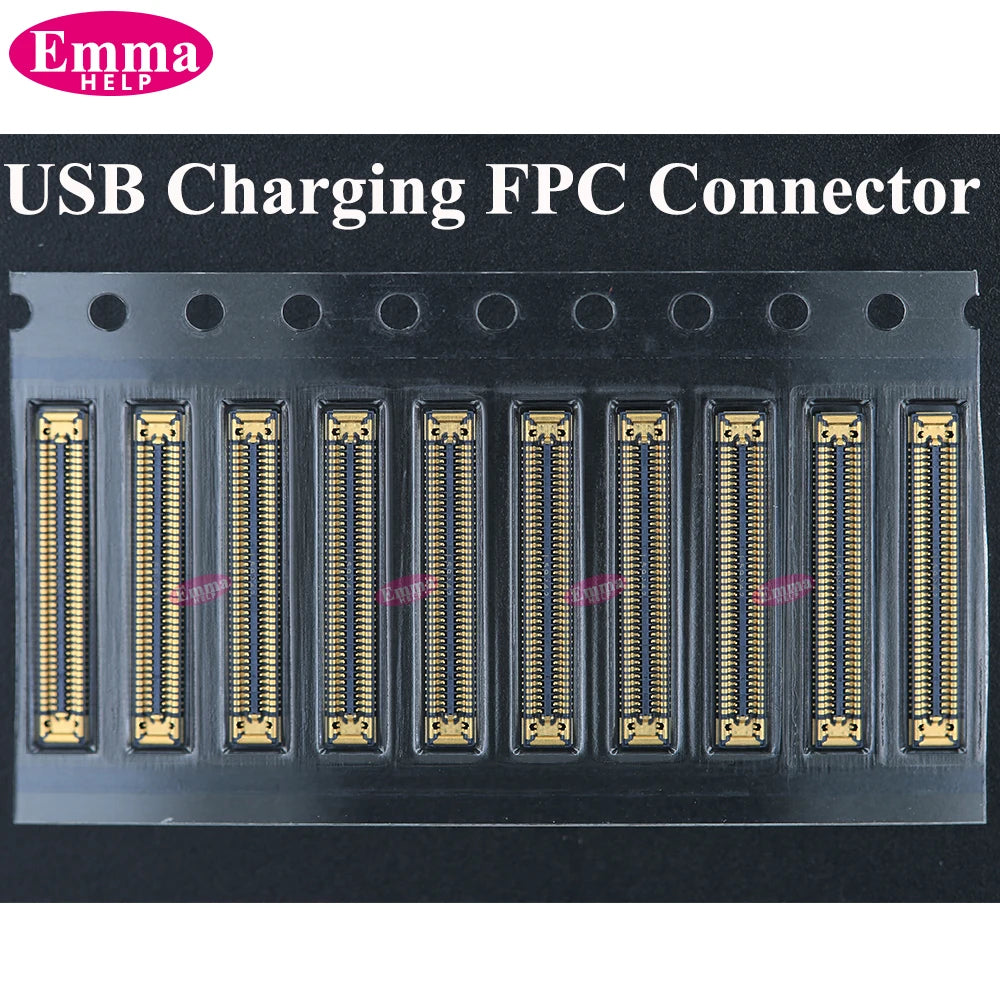 10Pcs Charging FPC Connector On Board For Samsung Galaxy A04s A14 A24 A34 A54 A05s A15 A25 A33 A35 Mainboard Flex Cable Plug