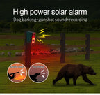 Outdoor Solar Motion Sensor Alarm with Remote Control 129DB with Motion Detector for Farm Yard Garden Garage Shed