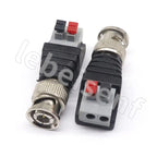 BNC male to extruded terminal connector Q9 50ohm surveillance video connector Press-type terminal adapter