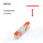 High Power 6mm² Fast Wire Electrical Connectors Universal Compact Splitter Push-in  Cable Wire Connector Fast Terminal Block