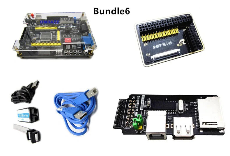 Educational DIY Kit Electronic Altera CycloneIV EP4CE10 FPGA PCB Demo Board with PS/2 UART VGA LCD Camera Network USB Blaster