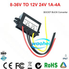 8-36V 19V 30V to 24V 12V 1A 2A 3A 4A Buck Boost DC-DC Converter Stabilizer Step-down/up Voltage Regulator Car Boat Power Supply