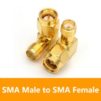 5/20PCS SMA  Adapter Male To Female Connector 90 Degree Coaxial Right Angle for 2G/3G/4G LTE Antenna/Extension