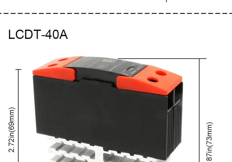 LCTC SSR Solid State Relay 10A 25A 40A DIN Rail Mounted Single Phase Relay With Heat Sink DC To AC DC To DC AC To AC 3-32VDC