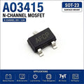(100 pcs) AO3415 SOT-23 (Marking AFCP) - P-Channel MOSFET -20V -4A 37mΩ
