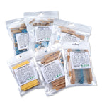 300PCS/Set 30 Kinds 1/4W 1/2W 1W 2W 3W Resistance 1% Metal Film Resistor Pack Assorted Kit 0.1R-750R 1K-820K Resistor 150PCS/Set