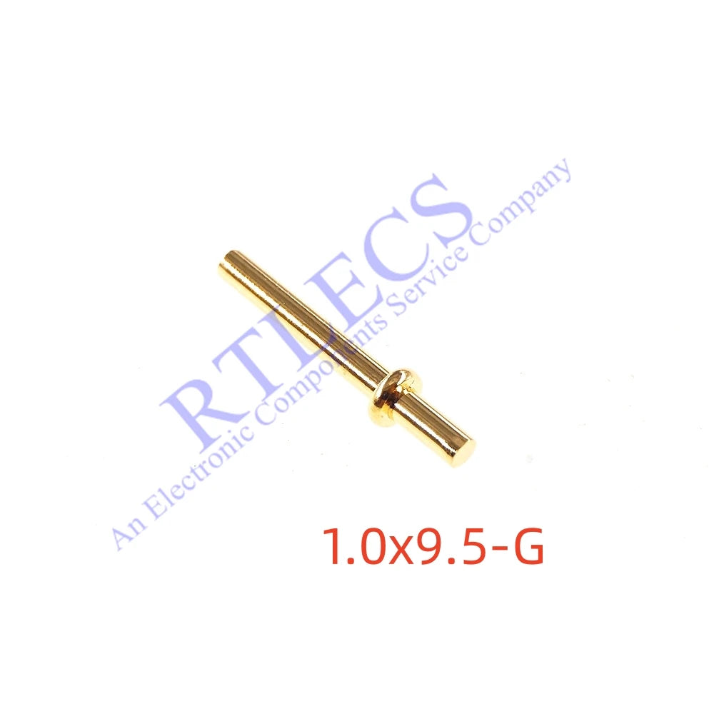 100 500 Pcs Male PCB Pin Header Press-Fit Tip 1.0 1.3 Mm Diameter Brass Plated Gold 1u Tin 1.0 Bias Connector 9.5 14.5 15.0 Mm