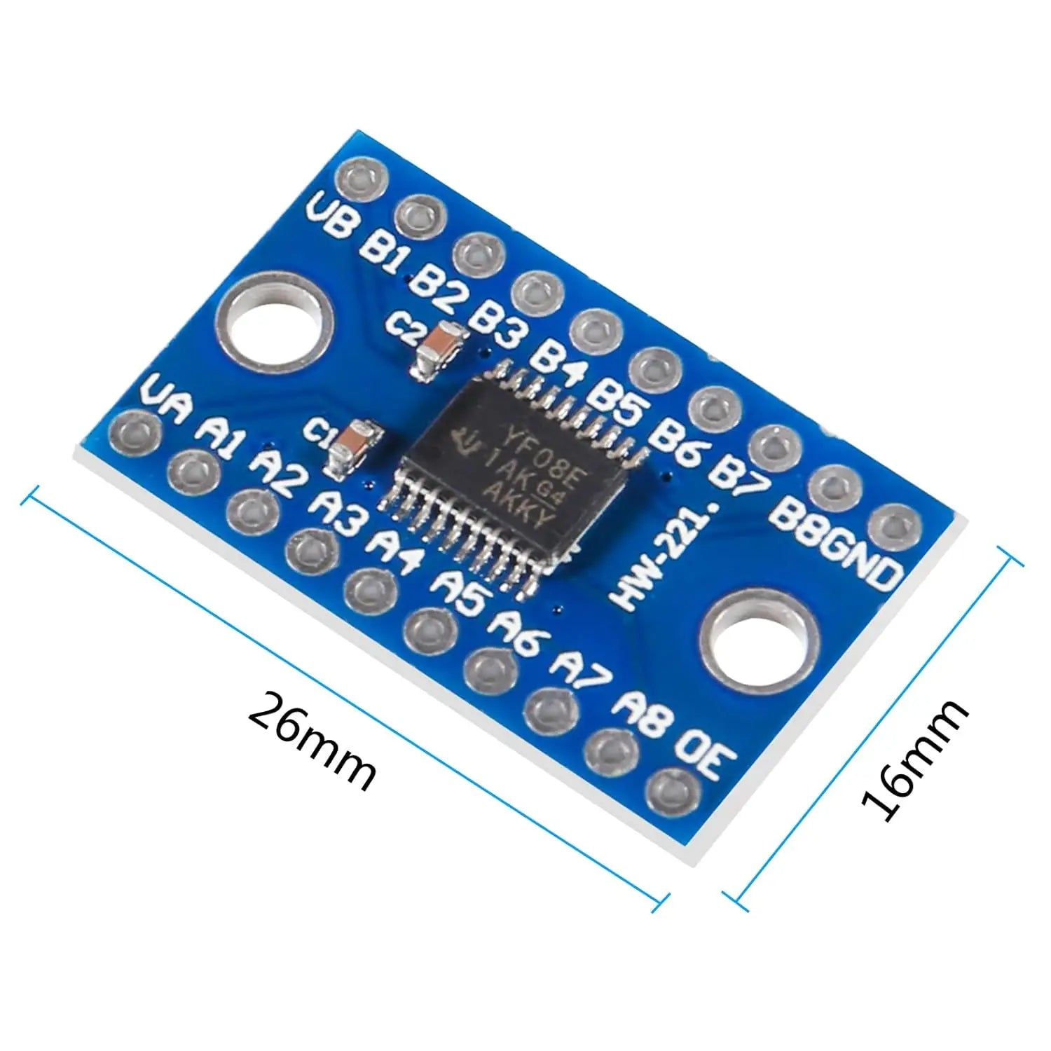 12PCS TXS0108E High Speed Full Logic Level Converter,8-Bit 8 Channel Logic Level Converter Shifter 3.3V 5V Bi-Directional Conver
